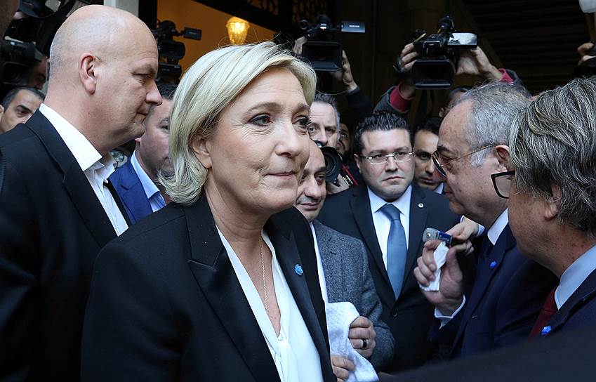 Кандидат в президенты Франции, глава «Национального фронта» Марин Ле Пен