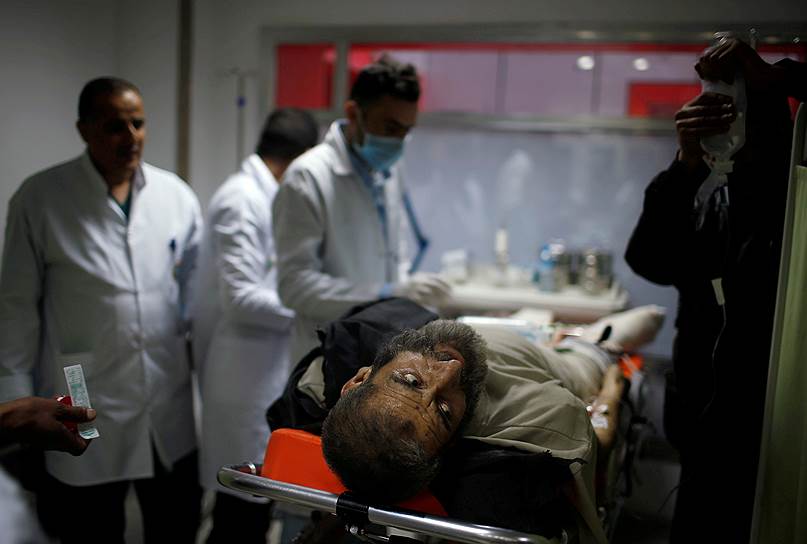 Гайяра, Ирак. Раненный во время боев с запрещенным в России «Исламским государством» в госпитале