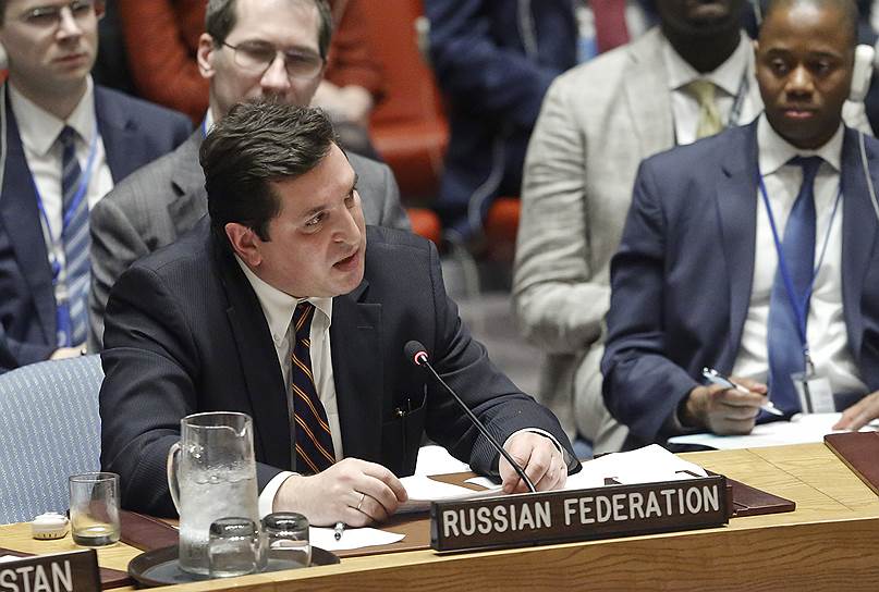 Заместитель постпреда России при ООН Владимир Сафронков 