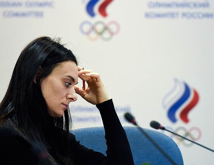 Двукратная олимпийская чемпионка Елена Исинбаева 