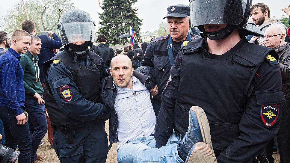 Как проходила акция протеста в Санкт-Петербурге