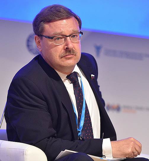 Председатель комитета Совета федерации по международным делам Константин Косачев 