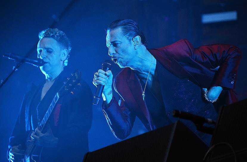 Участники группы группы Depeche Mode Мартин Гор (слева) и Дэйв Ган 