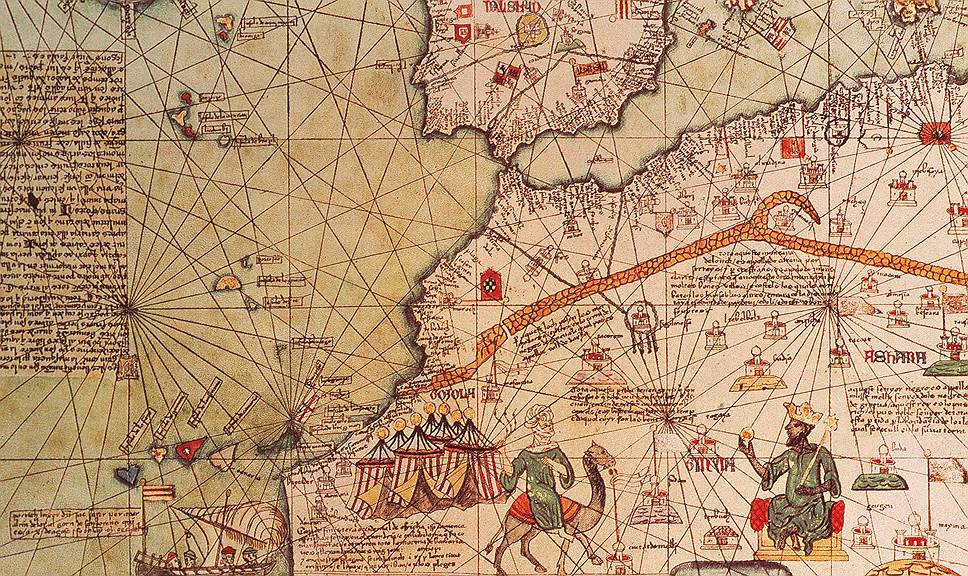 Благодаря каталонским картографам Европа в XIV веке узнала о богатой золотом империи Мали и ее правителе