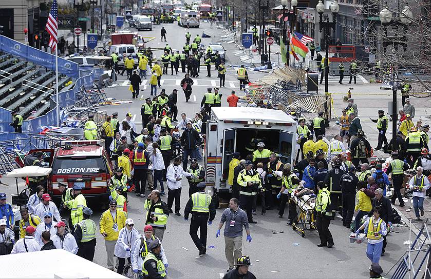 15 апреля 2013 года в США на финише марафона в Бостоне прогремели взрывы. Жертвами теракта стали 3 человека, более 280 пострадали. Организаторами теракта оказались братья Тамерлан (убит в перестрелке с полицейскими) и Джохар Царнаевы. Последний был приговорен к смертной казни через  инъекцию