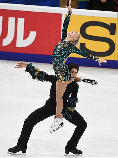 Пайпер Гиллес и Поль Пуарье (Канада) в короткой программе в танцах на льду