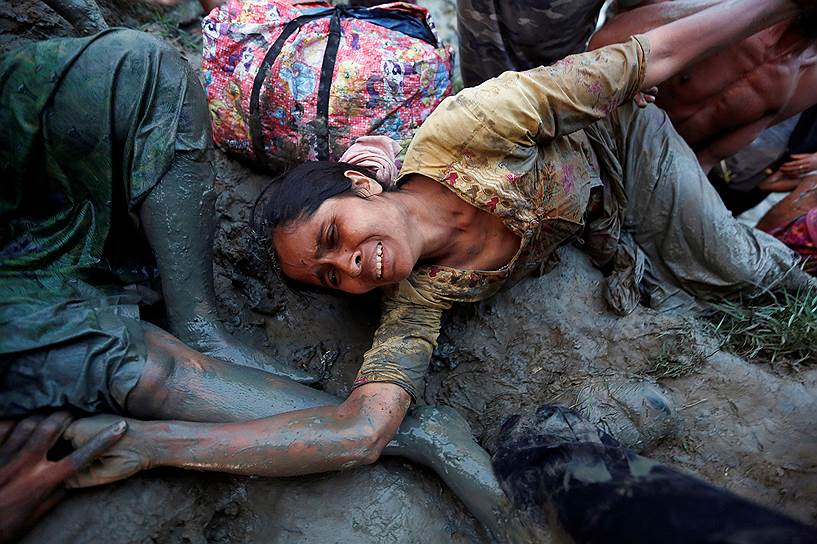 Кокс-Базар, Бангладеш. Женщина-беженка из Мьянмы