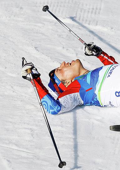 Российский лыжник Александр Легков