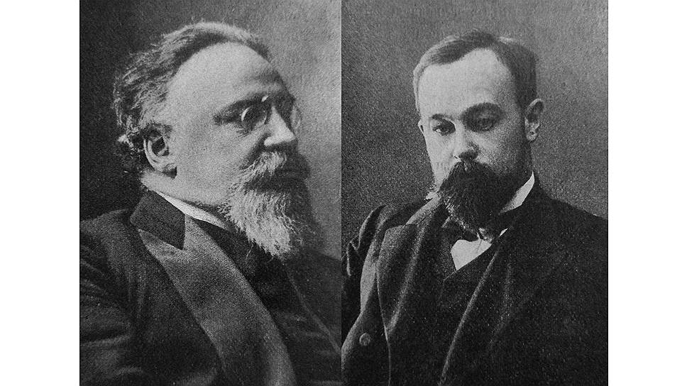 Присяжный поверенный Владимир Бобрищев-Пушкин (слева) защищал убийцу во время обоих процессов. Присяжный поверенный Николай Измайлов (справа) также защищал Прасолова на двух процессах