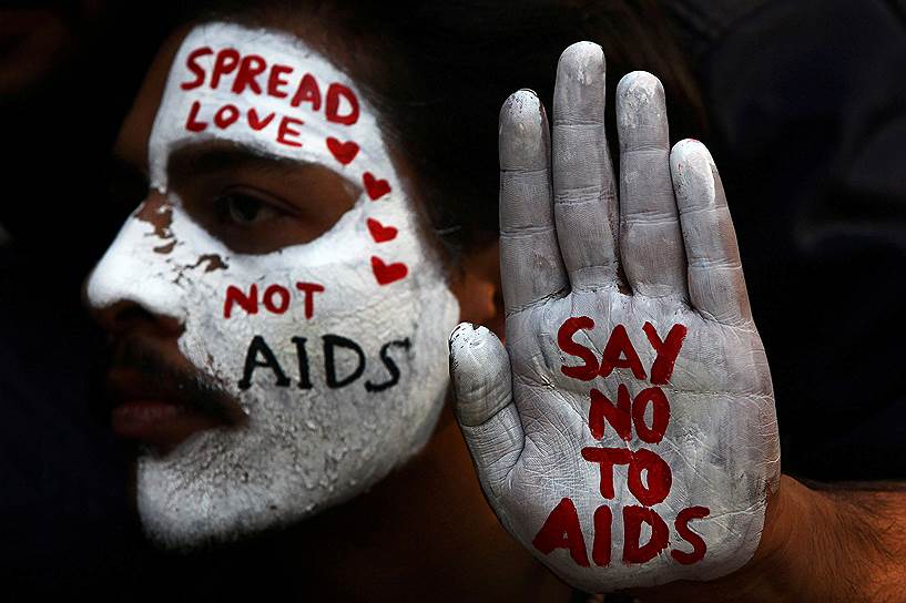 Чандигарх, Индия. Акция, посвященная Всемирному дню борьбы со СПИДом