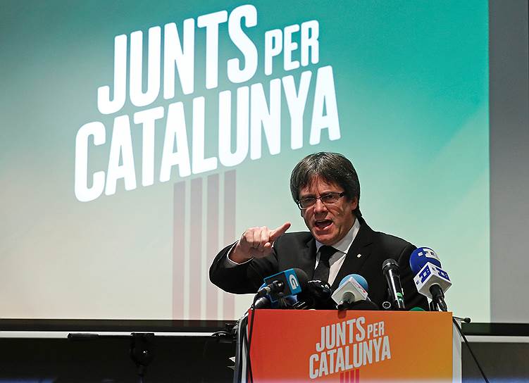 Бывший председатель правительства Каталонии Карлес Пучдемон