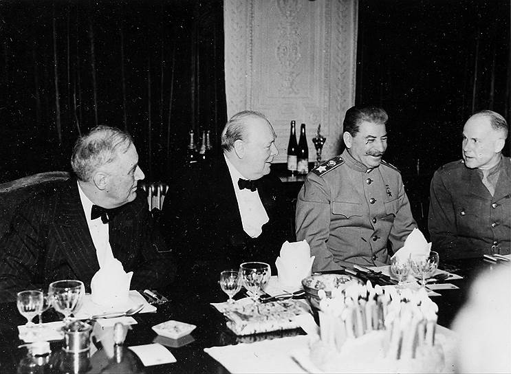 Самыми интересными моментами на конференциях с участием Черчилля, Сталина и Рузвельта были совместные обеды