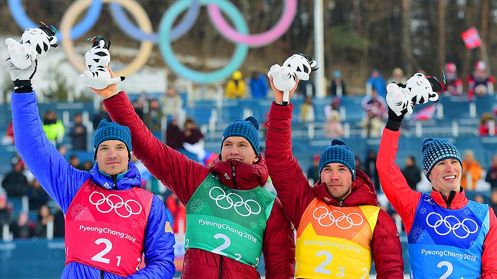 Александр Большунов и Денис Спицов олимпиада 2018