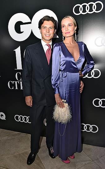 Бизнесмен Филипп Лоренгель с женой Полиной на коктейле по случаю выхода ежегодного рейтинга «100 самых стильных» по версии журнала GQ в здании Центрального рынка