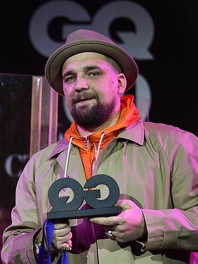 Рэп-исполнитель Василий Вакуленко (Баста) во время вечеринки по случаю выхода ежегодного рейтинга «100 самых стильных» по версии журнала GQ