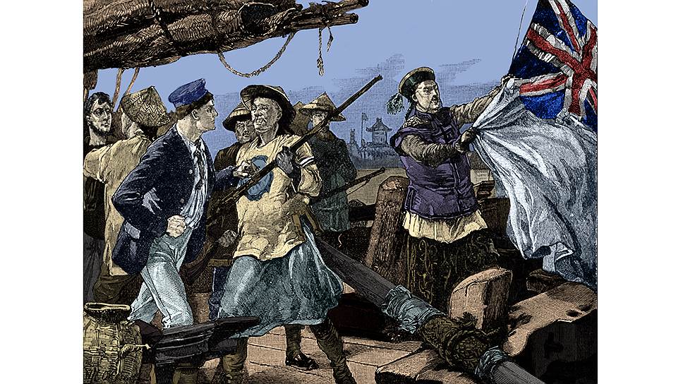 Вторая опиумная война началась с того, что императорские чиновники арестовали британских моряков за контрабанду