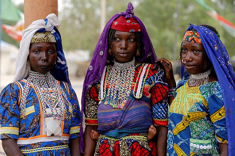 Дапчи, Нигерия. Женщины из племени фульбе 