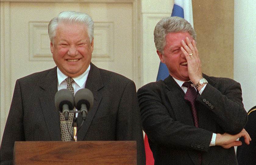 Президенты Клинтон и Ельцин любили посмеяться и вместе стали героями анекдотов