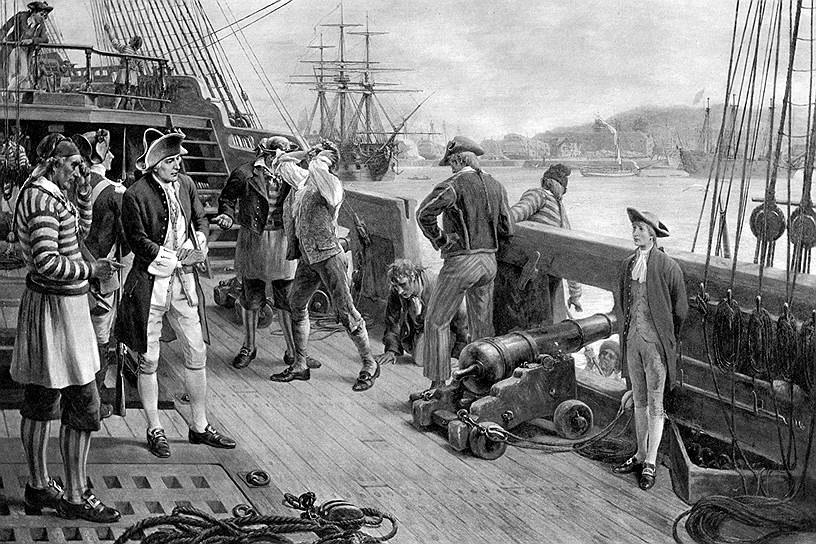 Военный флот Великобритании в XVIII веке представлял собой устрашающее зрелище