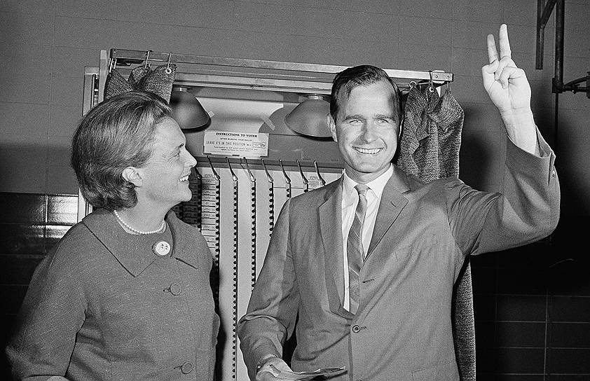 Барбара Буш и Джордж Буш-старший в 1964 году