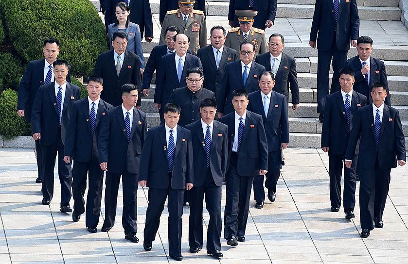 Делегация лидера КНДР Ким Чен Ына на Межкорейском саммите