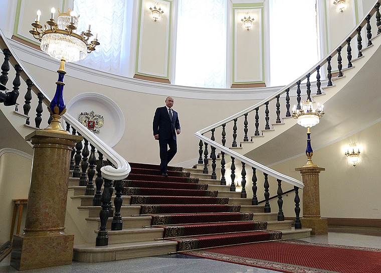 Владимир Путин перед церемонией инаугурации в Кремле