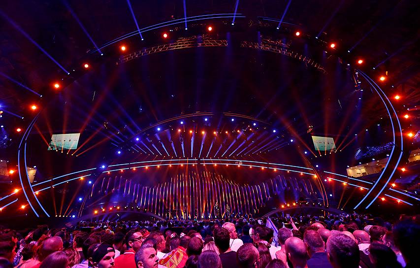 Сцена Алтис-Арена в Лиссабоне, где выступили участники Евровидения 2018