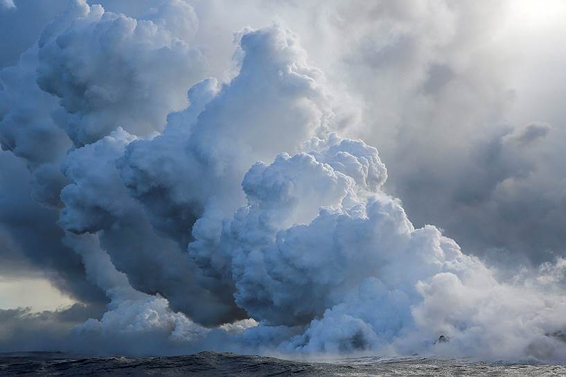 Пахоа, Гавайи. Извержение вулкана Килауэа