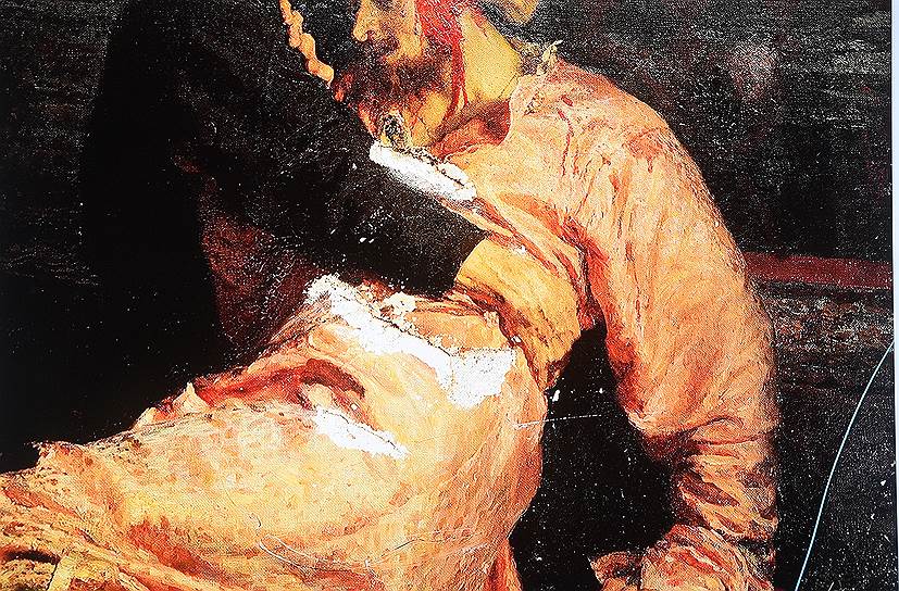 Последствия нападения вандала на картину «Иван Грозный и сын его Иван 16 ноября 1581 года»