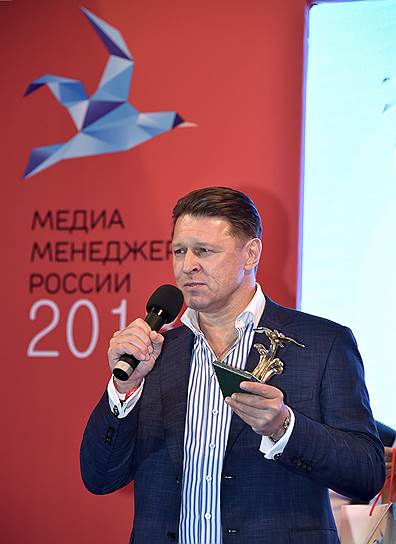 Первый заместитель руководителя главного управления по информационной политике Московской области Александр Менчук во время церемонии