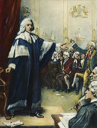 Знаменитый политик Уильям Питт-старший произнес в парламенте прочувствованную речь в защиту налоговой свободы американских колонистов