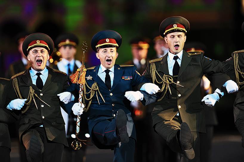 Выступление сводного военного оркестра войск национальной гвардии России