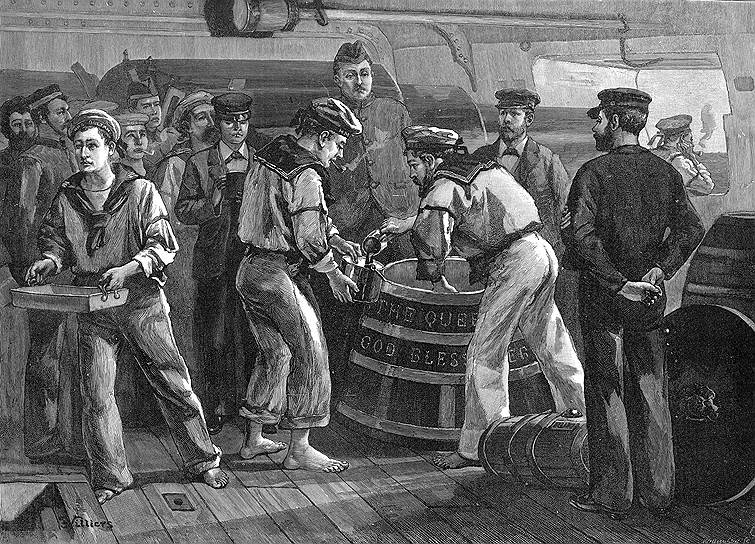 В Британии моряки с энтузиазмом делали из рома грог