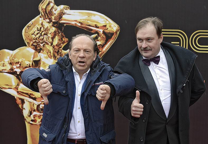Актеры Андрей Федорцов (слева) и Денис Юченков