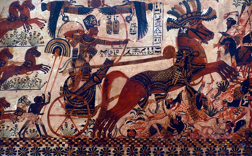 Древние египтяне придумали охотиться и воевать на двух колесах