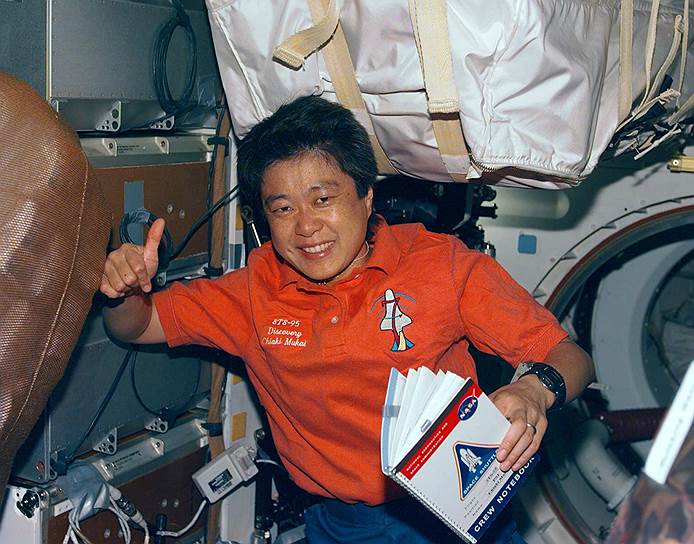 Тиаки Мукаи. Первая женщина-астронавт из Японии (1994) 
