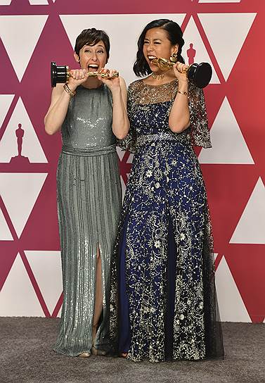 Беки Нейман-Кобб (слева) и Доми Ши получили «Оскар» за лучший анимационный короткометражный фильм «Бао»