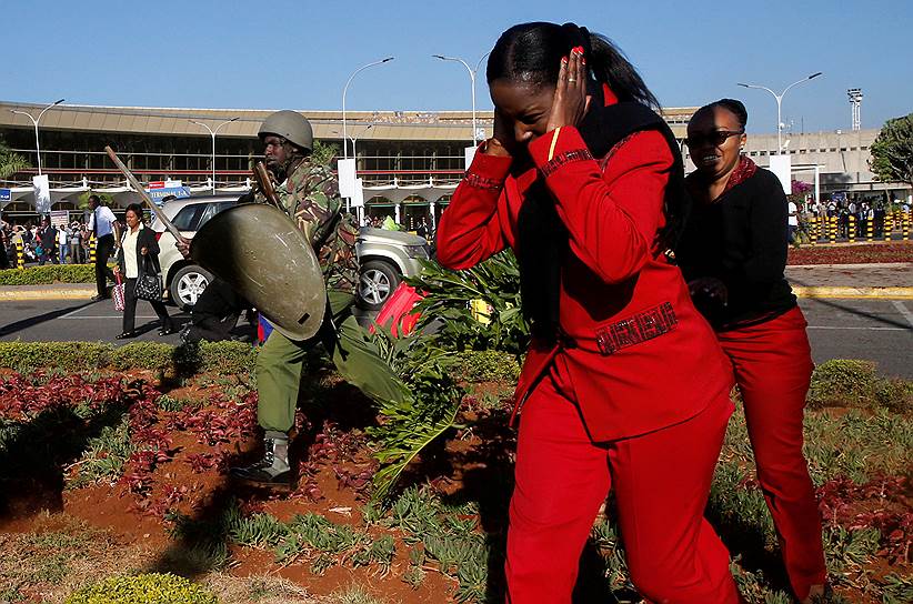 Найроби, Кения. Забастовка в местном аэропорту