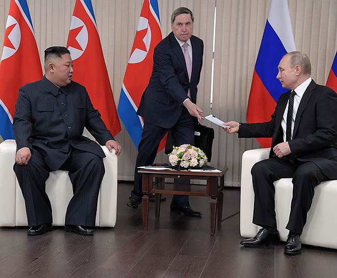 Владимир Путин рассказал журналистам, что обсуждал с Ким Чен Ыном проект железной дороги и трубопровода между Северной и Южной Кореей