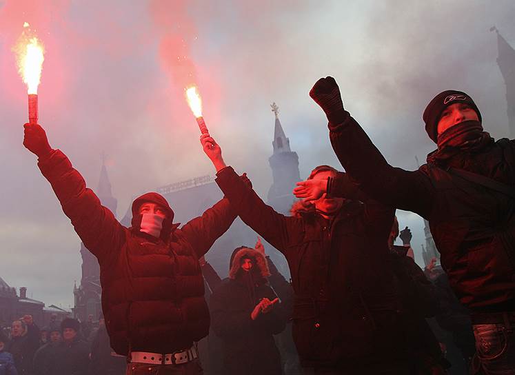 11 декабря 2010 года несанкционированная акция, посвященная гибели болельщика «Спартака» Егора Свиридова в драке с кавказцами, собрала на Манежной площади до 20 тыс. человек