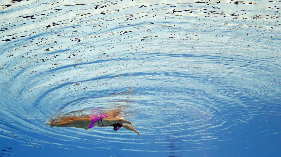 Кванджу, Южная Корея. Выступление британской спортсменки Кейт Шортман на чемпионате мира по водным видам спорта