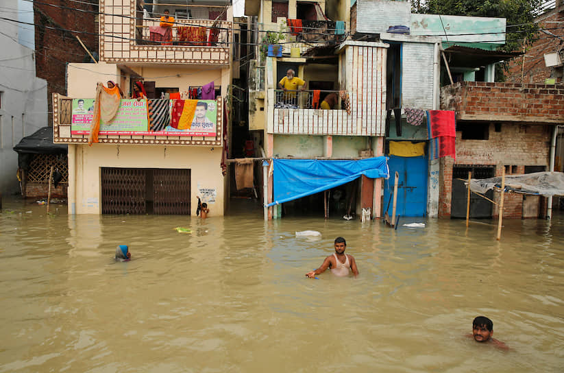 Прайаградж, Индия. Наводнение, вызванное разливом реки Ганг