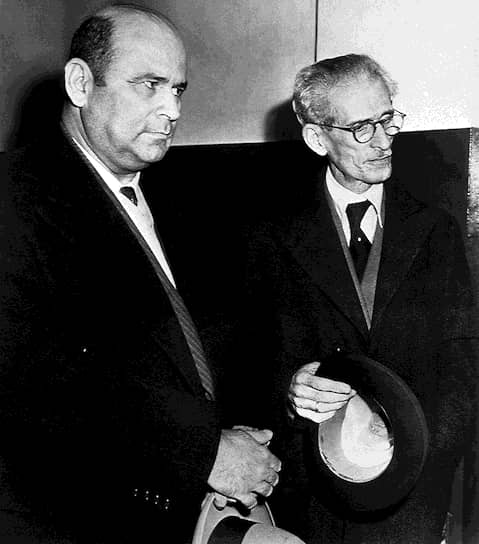 Бывшие президенты Венесуэлы Исаяс Медина Ангарита и Элеасар Лопес Контрерас в США, 1945 год