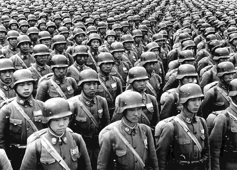 Китайские кадеты на военном параде, 1940 год