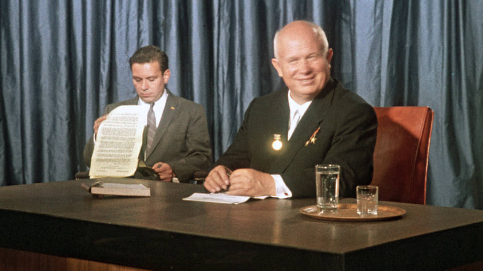 Н. С. Хрущев в студии телекомпании NBC