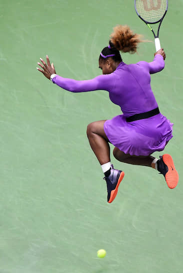 Нью-Йорк, США. Американская теннисистка Серена Уильямс во время проведения Открытого чемпионата США по теннису 
