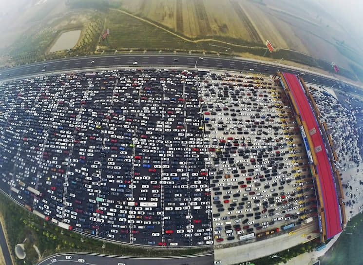 Автомобильная пробка в Пекине