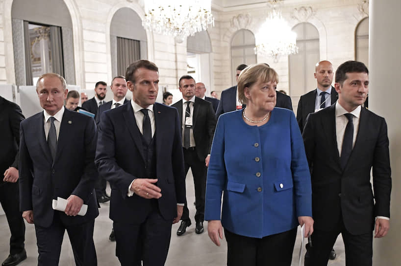 Канцлер ФРГ Ангела Меркель после саммита «нормандской четверки»: «Я этой встречей очень довольна. Мы сегодня преодолели период затишья»