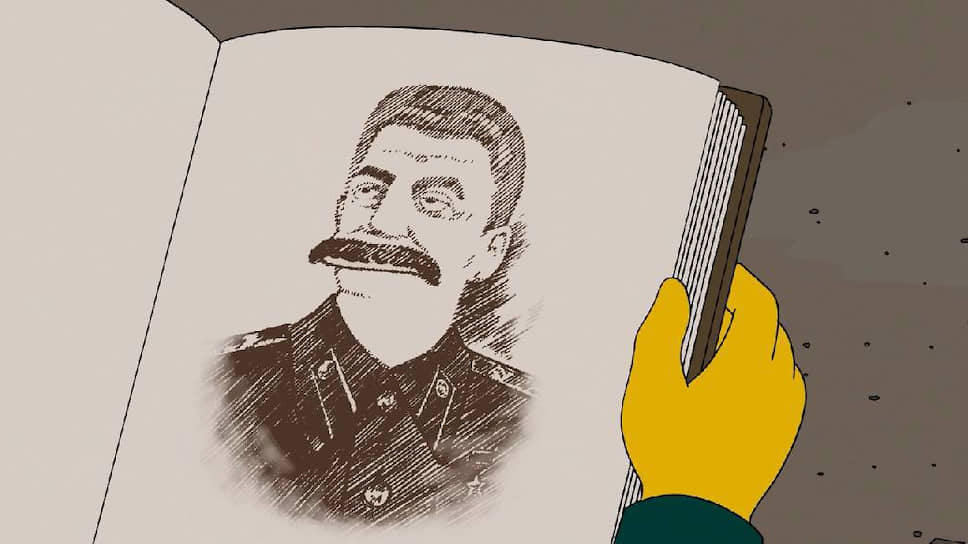 Портрет И. В. Сталина работы М. Бернса