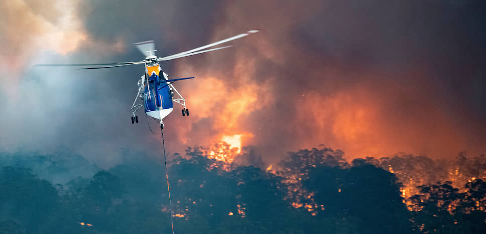 Пожары на юго-восточном побережье Австралии не утихают с октября 2019 года 